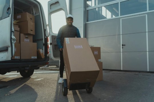 Lieferung von Paketen
